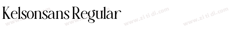 Kelsonsans Regular字体转换